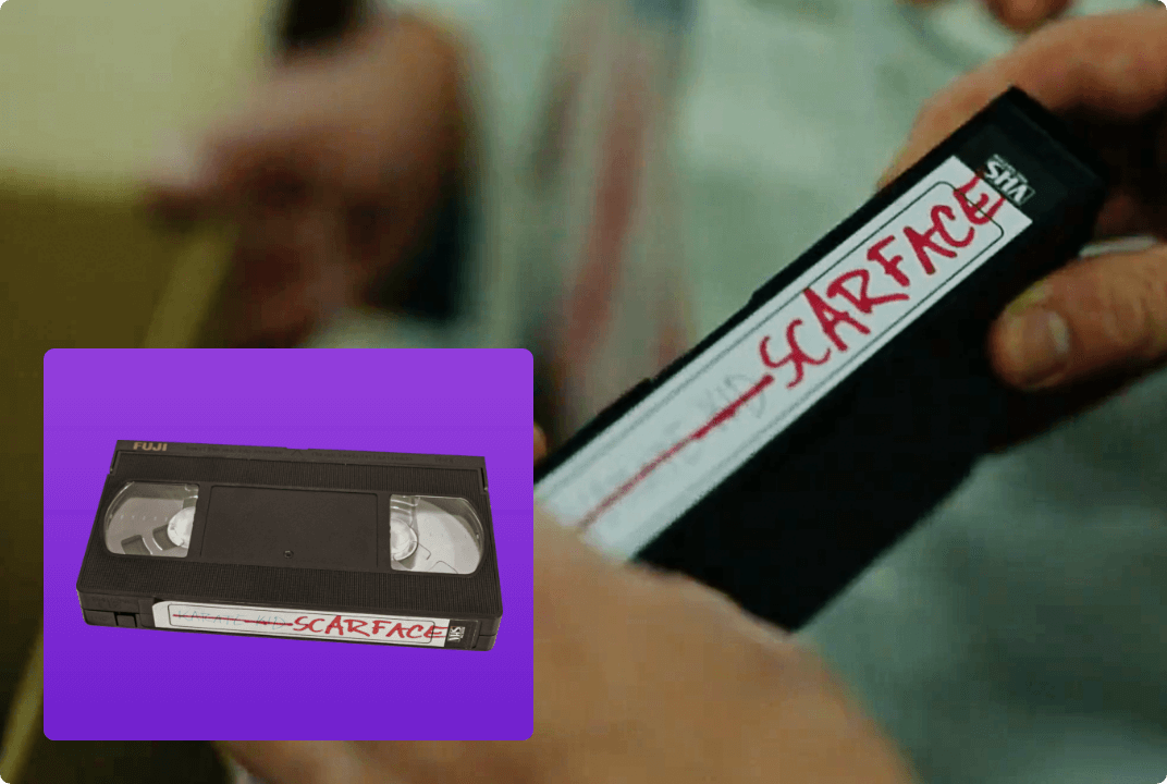 Scarface kultfilm – másolt VHS kazettán!