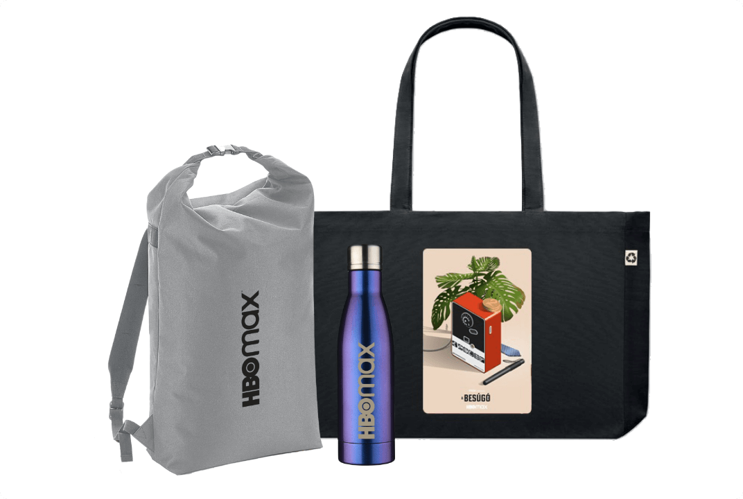 HBO Max Kulacs + HBO Max Hátizsák + A besúgó vászontáska